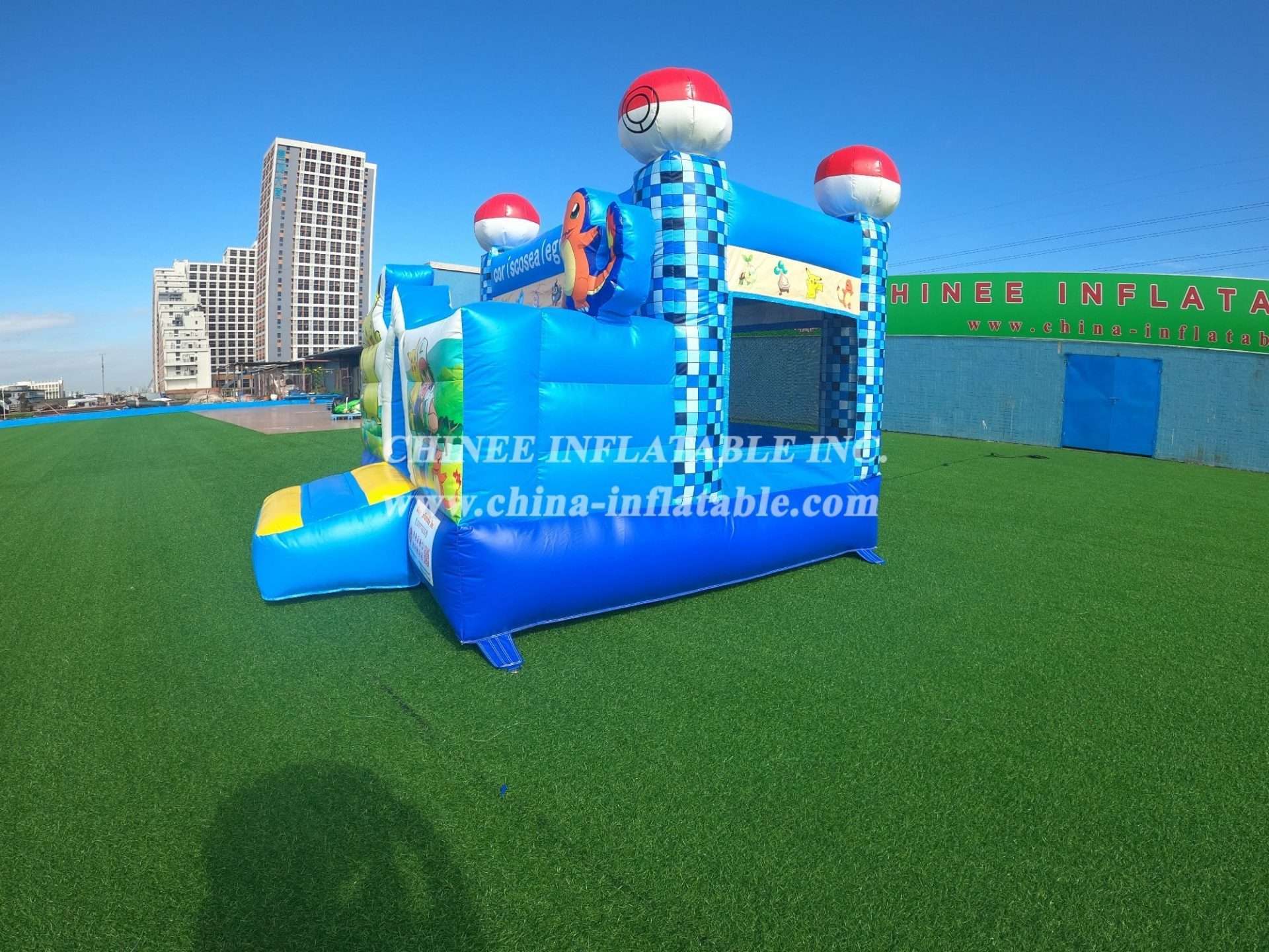 H1-0605 Pokémon theme inflatable Bouncer - Chinee Inflatable Factory