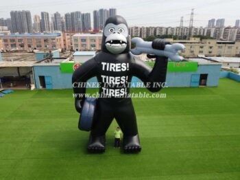 CARTOON2-115 Custom giant 30feet high inflatable gorilla King Kong