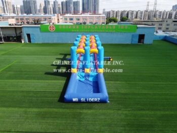 T8-546 Outdoor 12m slip and slide inflatable water game for kids event