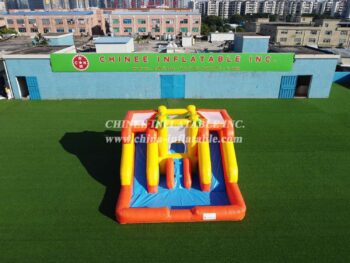 T6-243 inflatable water slide with pool