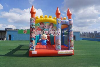 T5-1002B Cocomelon Bouncy Castle Combo Slide Outdoor Kids