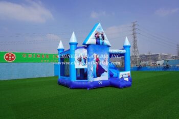 T5-1000 Inflatable Frozen Combo Moonwalk Elsa Frozen Bounce House