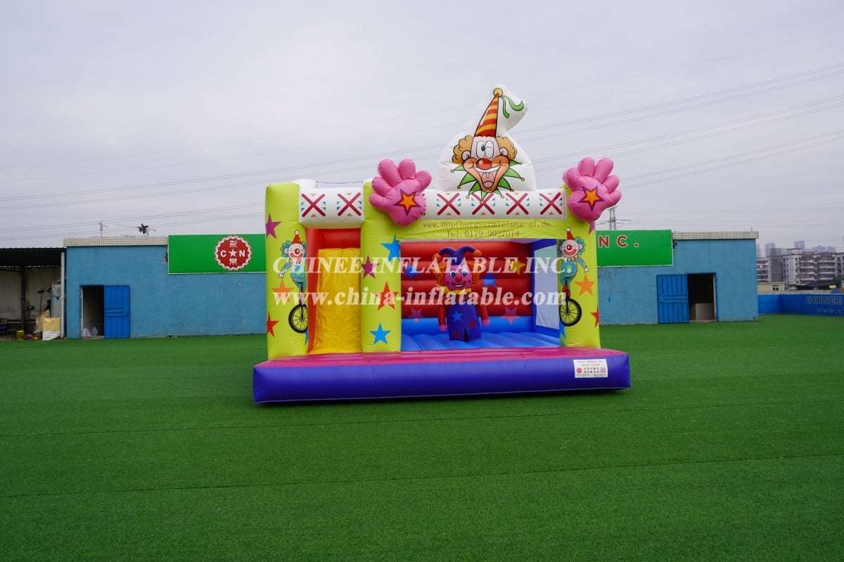 T2-3334 Clown inflatable castle  Clown Circus Jumping Castles