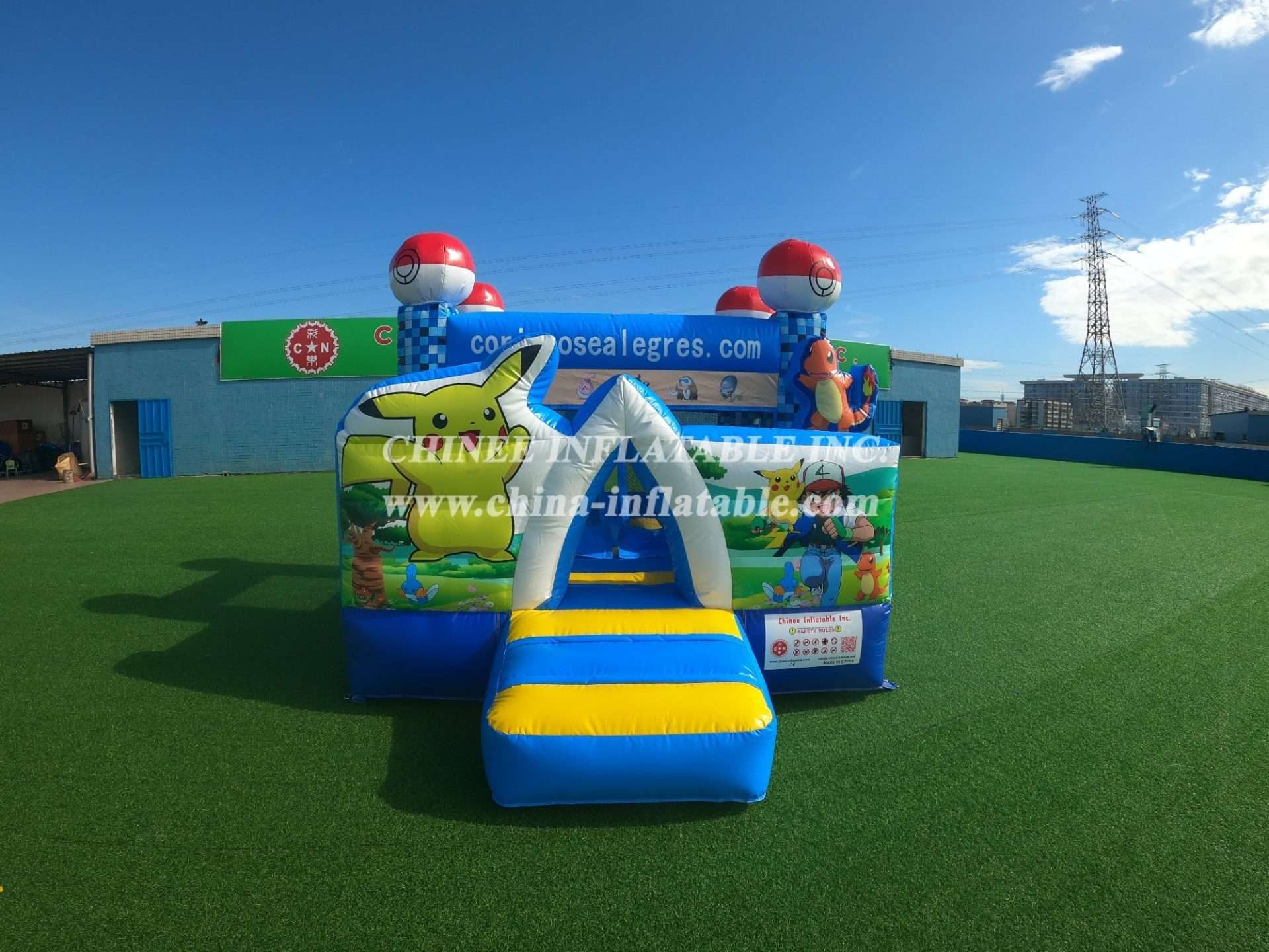 T2-009 Pokémon Pikachu theme inflatable bouncer