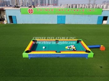 IS11-005 inflatable football snooker  inflatable human billiard table games