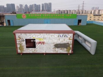 Tent1-804 Removable inflatable structure military training tent inflatable house with wall tent1-804