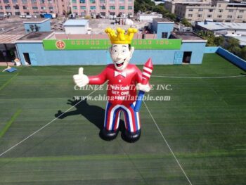 Cartoon2-380 Giant advertising inflatable cartoon King theme promotional character