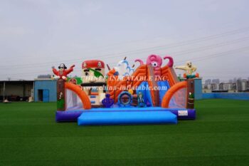 T8-1398 inflatable pirate Ship castle Captain Slide