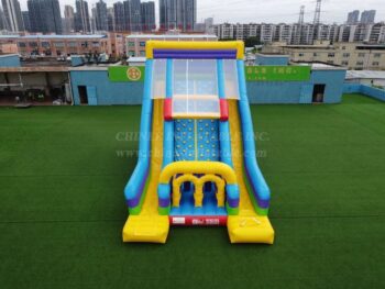 T8-1431 Rock Climbing Sport Game Kids Obstacle Course Inflatable Slide