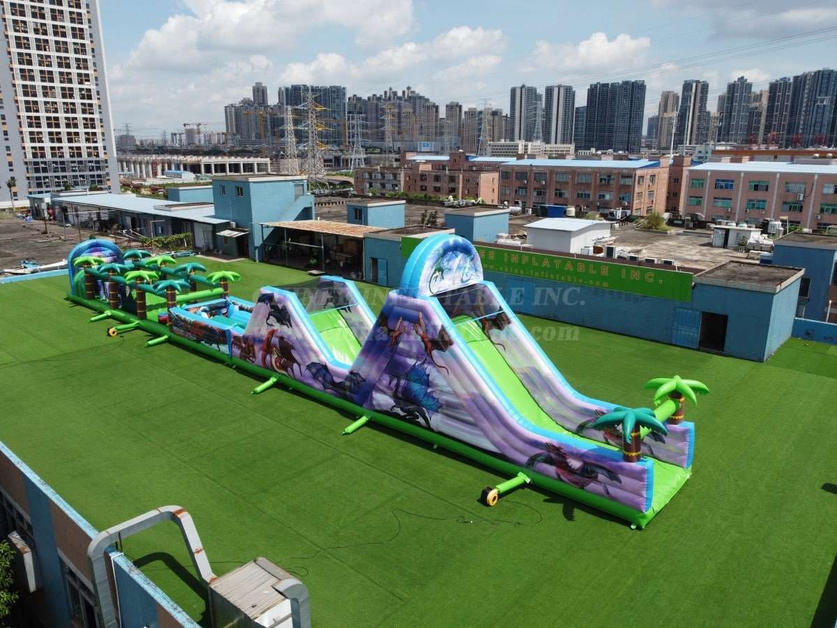 T8-4009 40M Dragon Inflatable Obstacle Courses