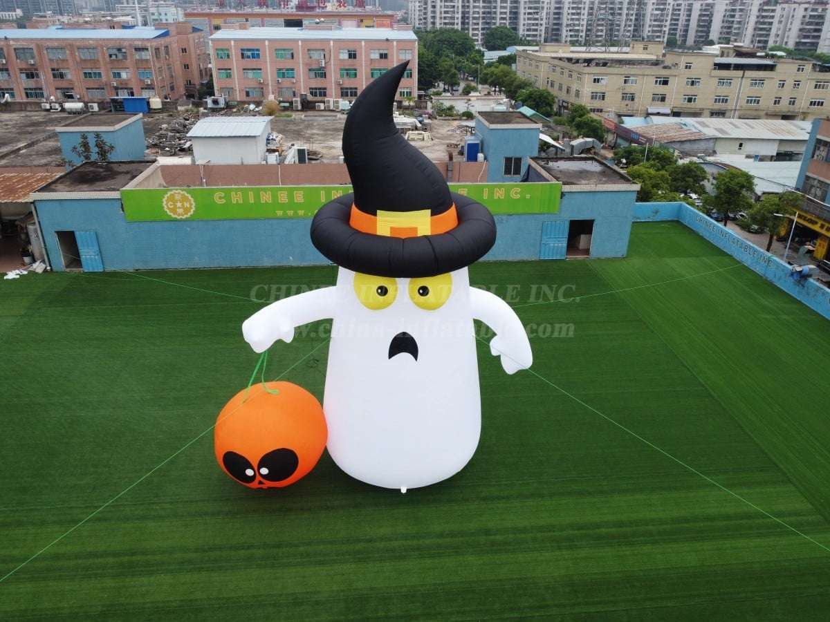 ID2-005 Giant Halloween Inflatable Ghost Pumpkin