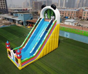 GS1-001B Giant Panda Castle Inflatable Slide