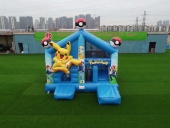 T2-4452 Pokémon Pikachu Bouncy Castle With Slide