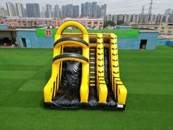 T8-4050 10ft Platform Black & Yellow Base Jump with Drop Slide