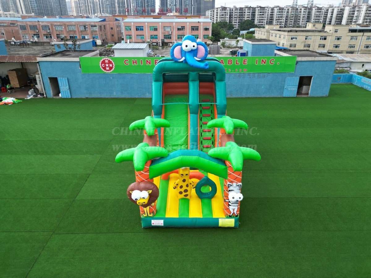 T8-1495B Jungle Jumping Inflatable Slide