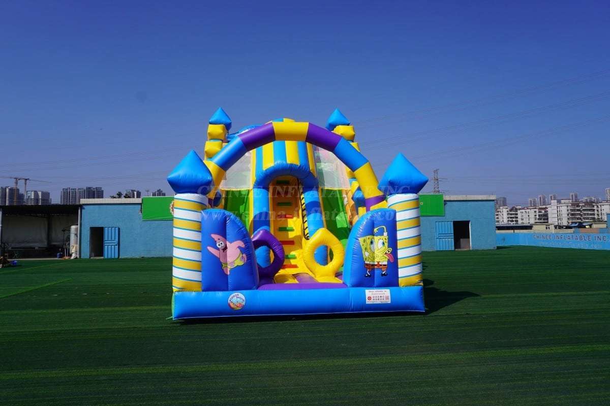 T8-1506C SpongeBob Inflatable Slide