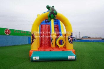 T8-2106 Super Hero Inflatable dry Slide  Marvel Super Heroes slide from Chinee inflatables