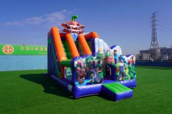 T8-2105C Minecraft Inflatable Slides