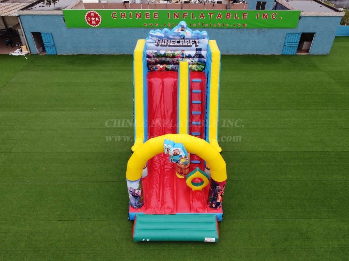 T8-2106C Minecraft Inflatable Slide