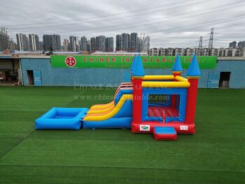 T2-8005 Inflatable Castle Slide & Pool