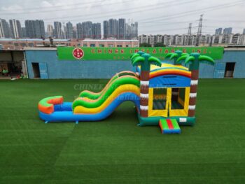 T2-8107 Bouncy Castle Slide Pool Combo