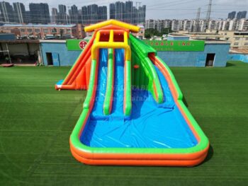 T8-1423 Large Three-Slide Inflatable Water Slide