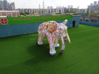 S4-508 Inflatable Cartoon Color Elephant