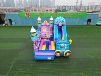 T6-2001 Princess-Themed Bouncy Castle