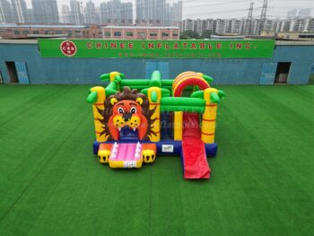 T2-3480 Lion Theme Bouncy Castle With Slide