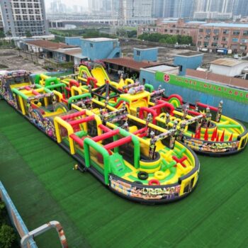 T7-1814B Graffiti Themed Inflatable Obstacle Course