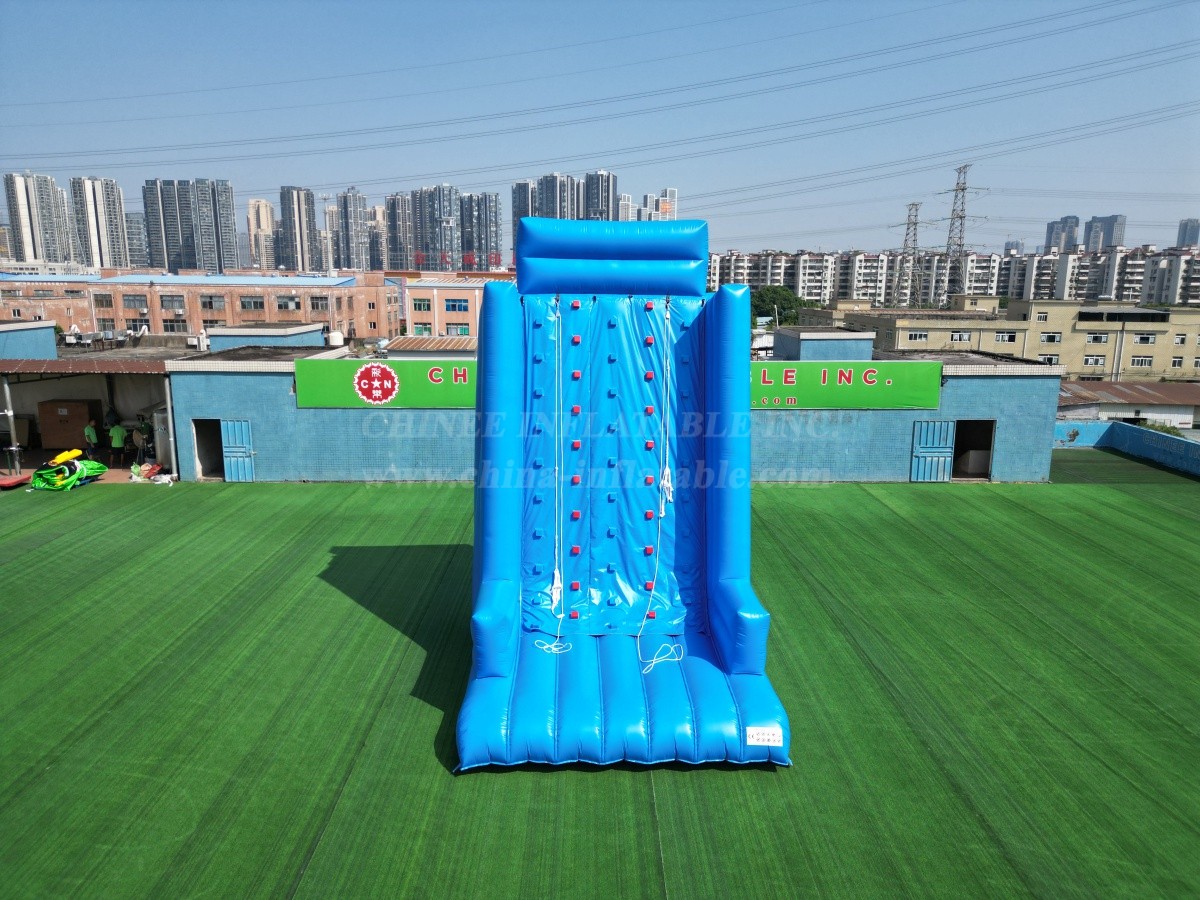 T11-1114 Blue Inflatable Climbing Wall