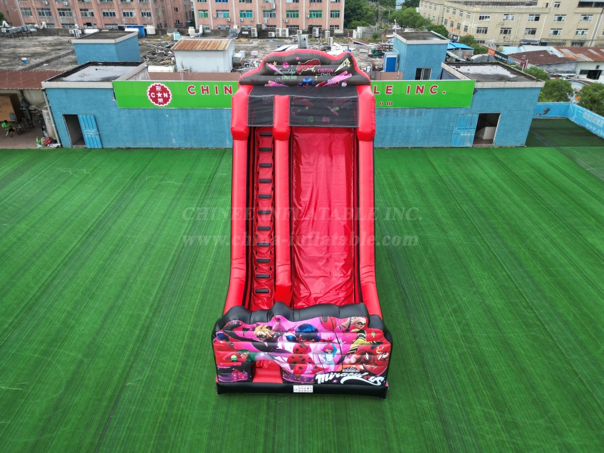 T8-6000C Miraculous Ladybug Themed Inflatable Slide