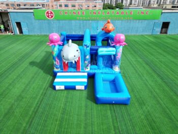 T2-4504B Undersea World Bouncy Catsle With Slide & Pool